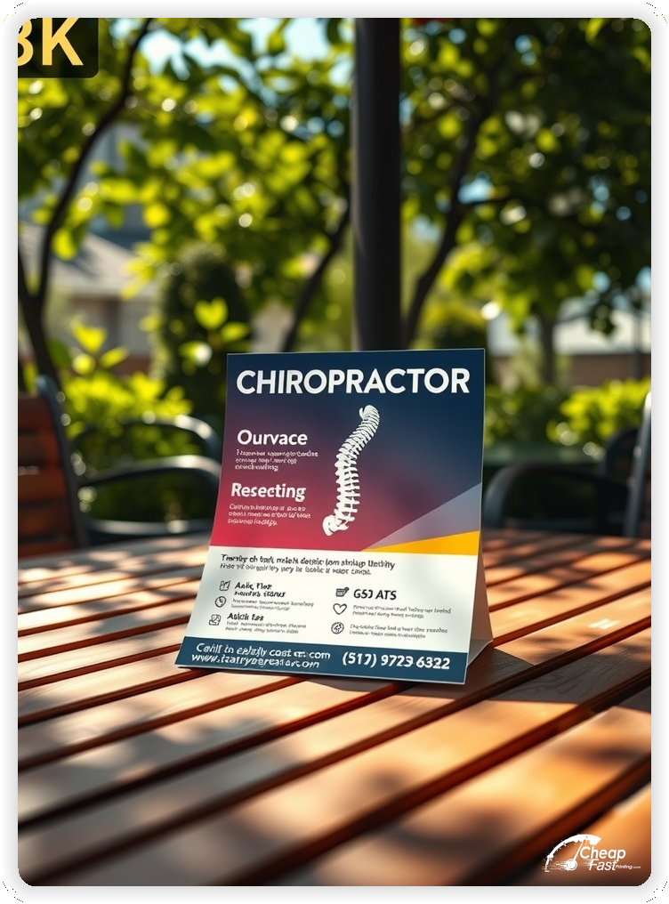 Professional Circular 1, Chiropractor handouts print sample
