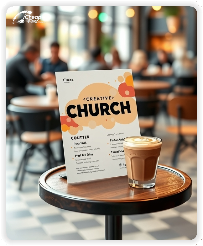 Community Worship Invitation, Church circulars promotion design