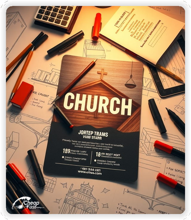 Promotional Material 1, Church leaflets creative layout