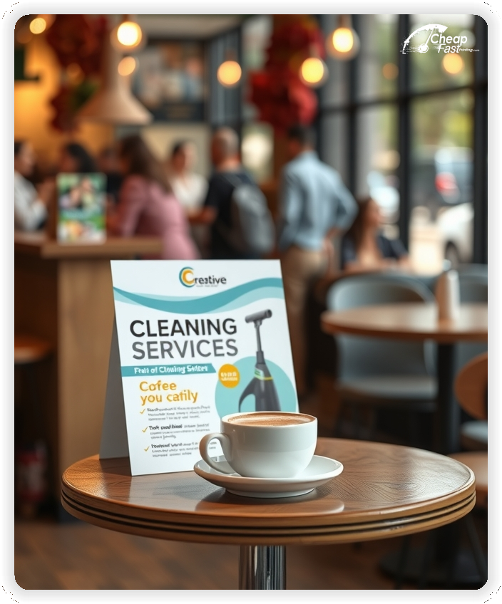 Marketing Handout Design 1, Cleaning Services pamphlets design example