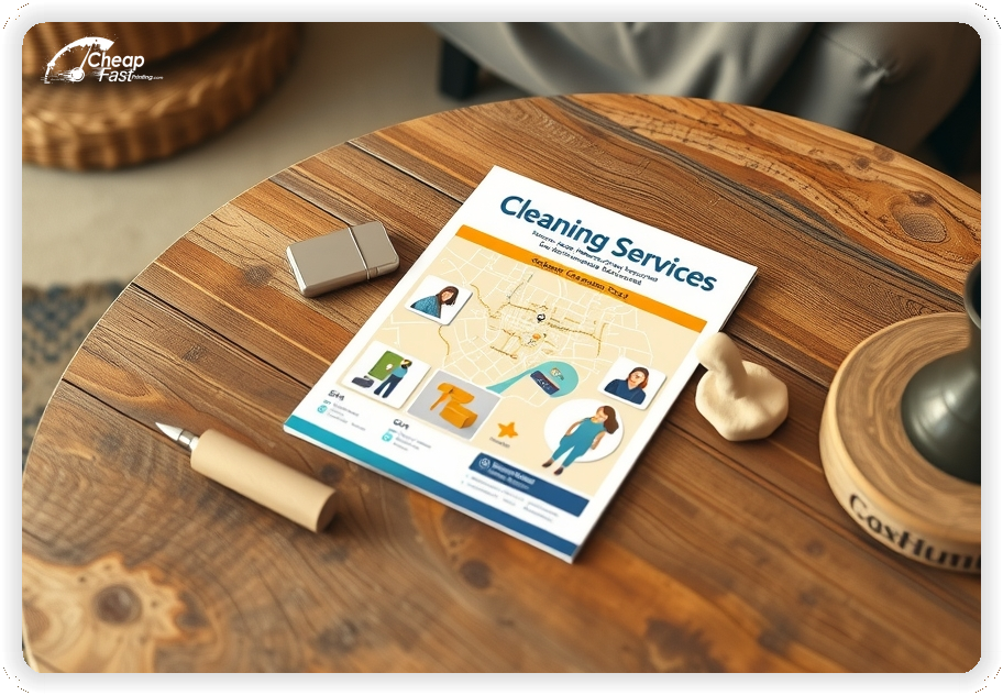 Professional Circular 1, Cleaning Services handouts print sample