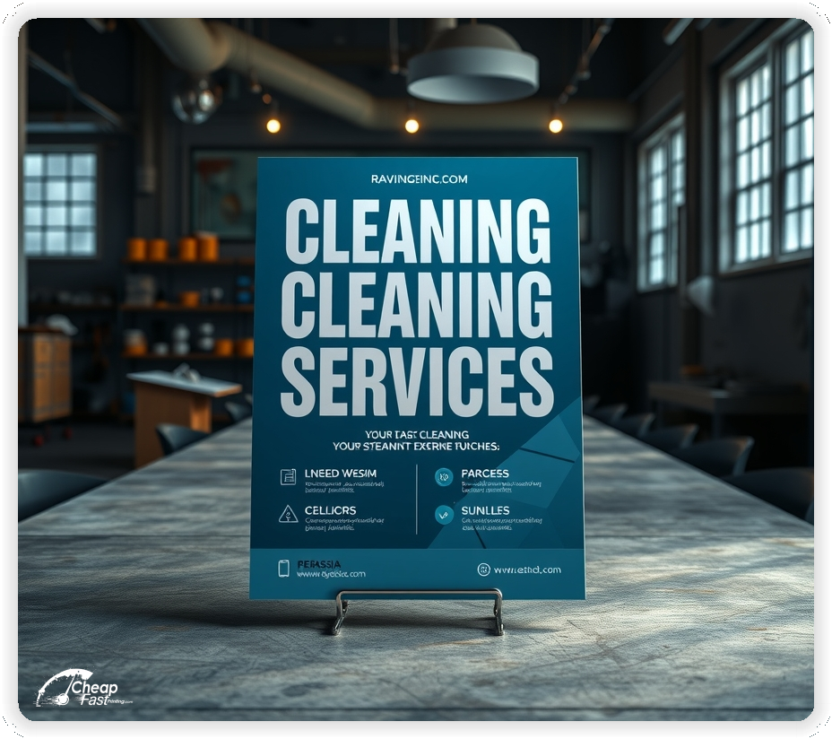 Promo Flyer Sample 1, Cleaning Services leaflets creative layout