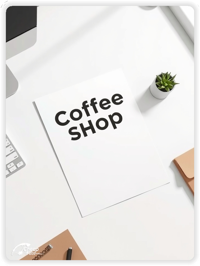 Advertising Brochure 1, Coffee Shop leaflets layout example