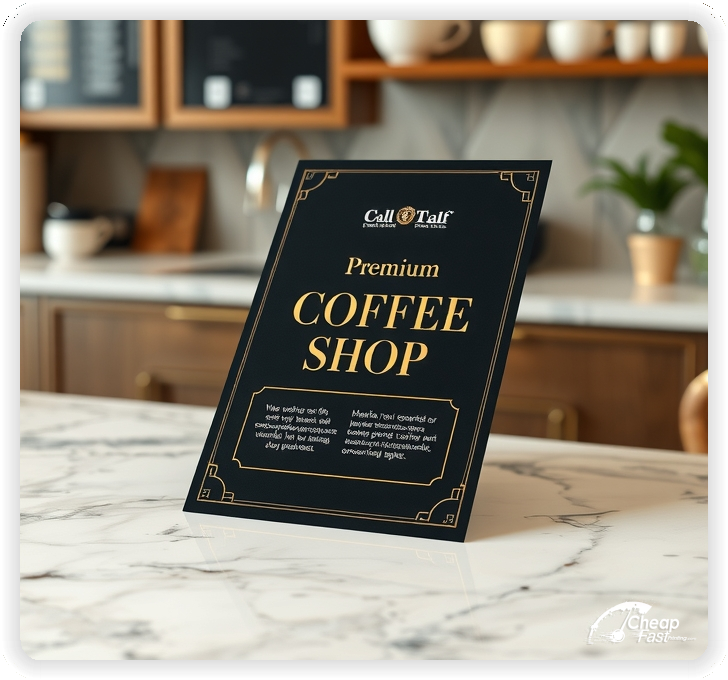 Creative Print Design 1, Coffee Shop promo cards creative layout