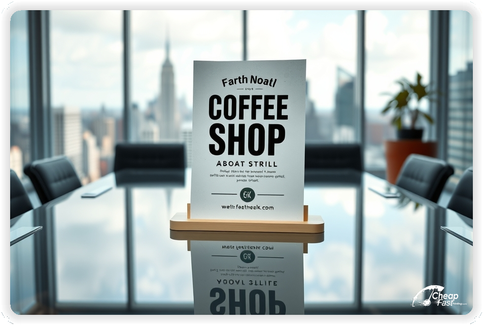 Promo Flyer Sample 1, Coffee Shop leaflets creative layout