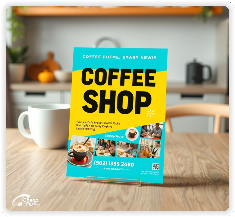 Promotional Material 1, Coffee Shop marketing materials marketing piece