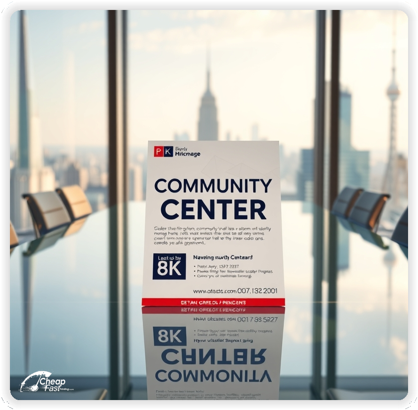 High Quality Leaflet 1, Community Center circulars promotion design