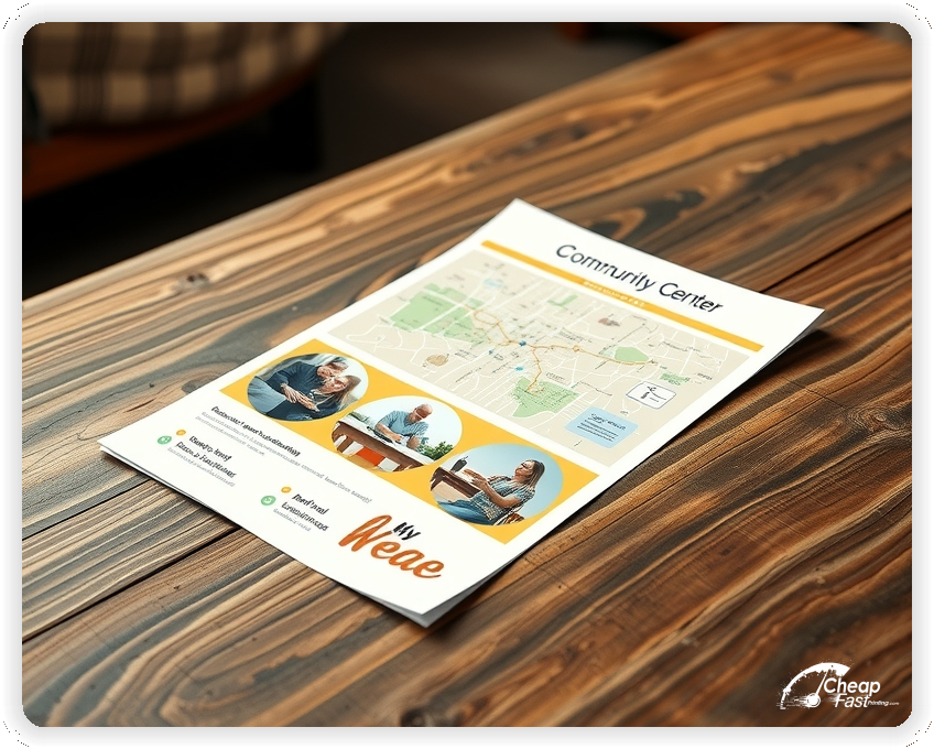 Professional Circular 1, Community Center handouts print sample