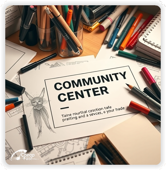 Promo Flyer Sample 1, Community Center leaflets creative layout