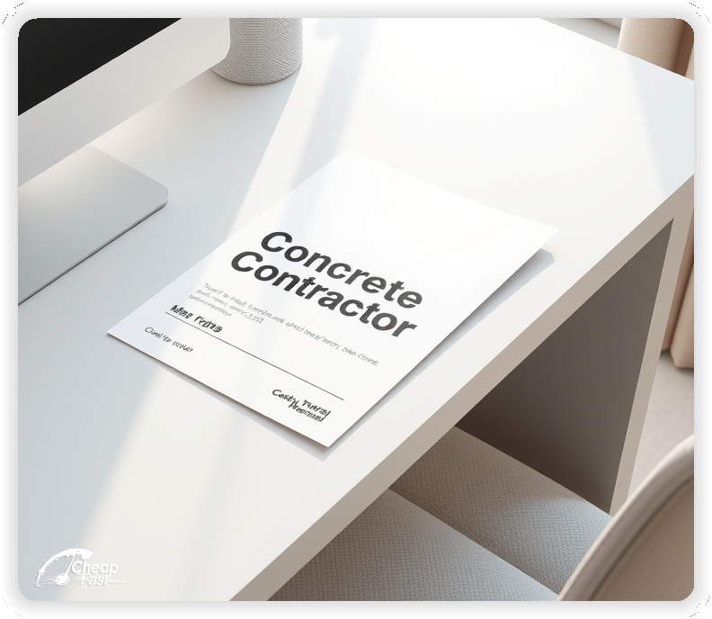 High Quality Leaflet 1, Concrete Contractor circulars promotion design