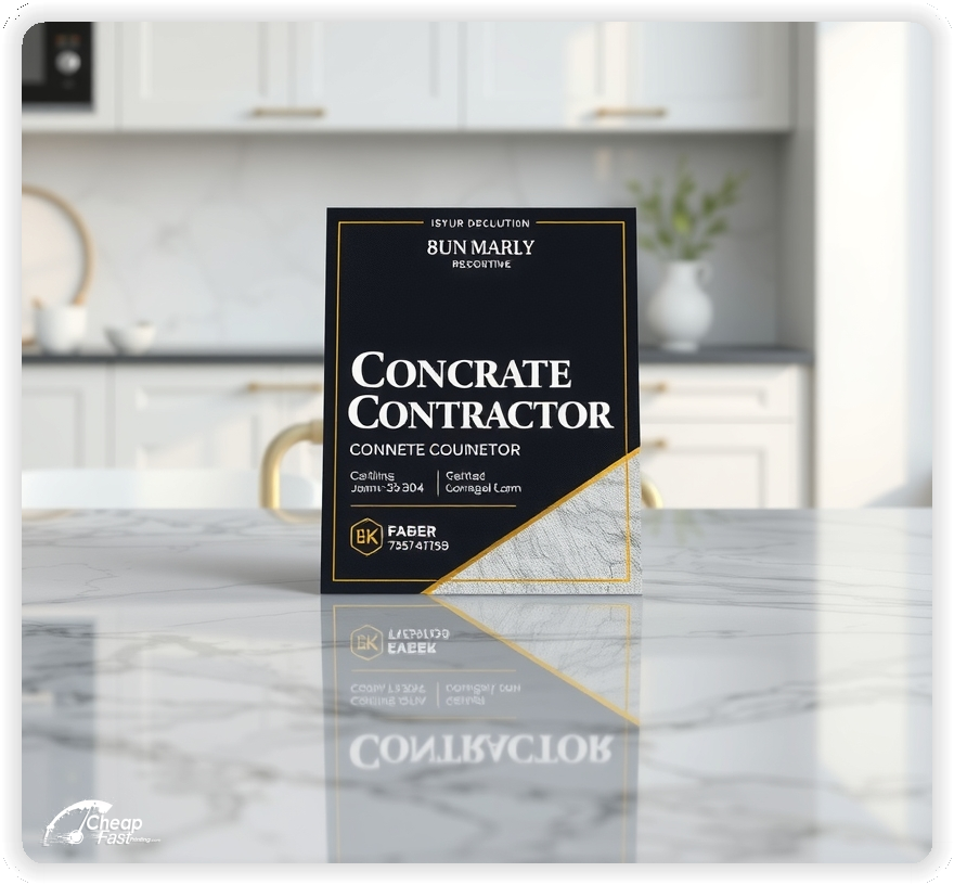 Marketing Handout Design 1, Concrete Contractor pamphlets design example