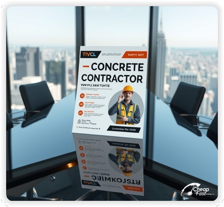 Professional Circular 1, Concrete Contractor handouts print sample