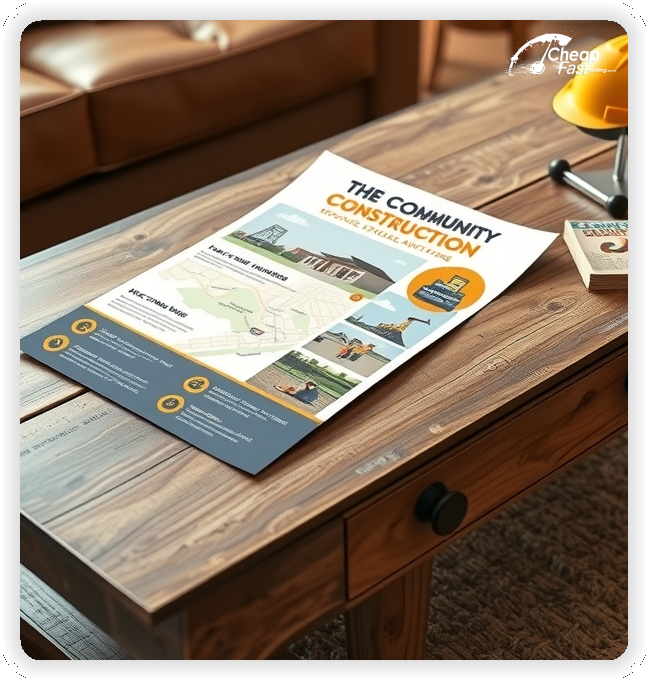 Creative Print Design 1, Construction promo cards creative layout