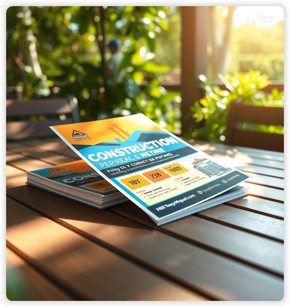 Professional Circular 1, Construction handouts print sample