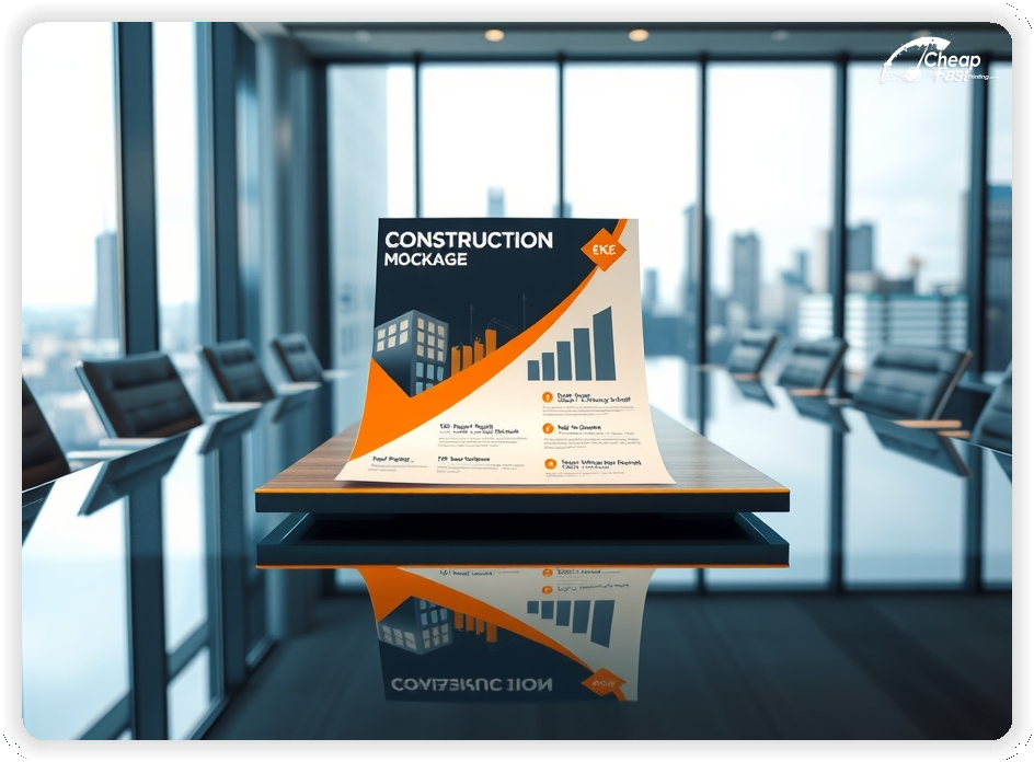 Promo Flyer Sample 1, Construction leaflets creative layout