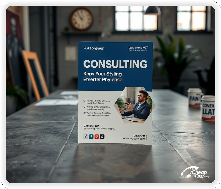 Creative Print Design 1, Consulting promo cards creative layout