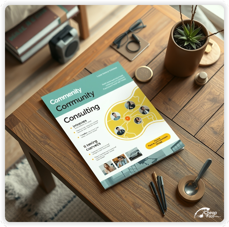 Marketing Handout Design 1, Consulting pamphlets design example