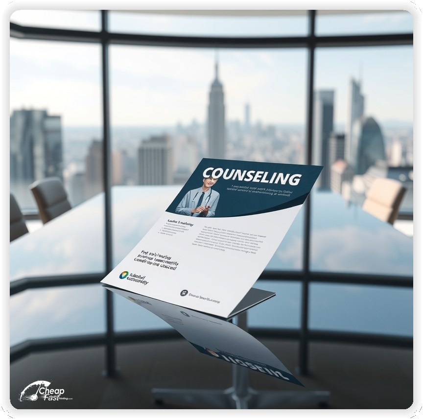 Creative Print Design 1, Counseling promo cards creative layout