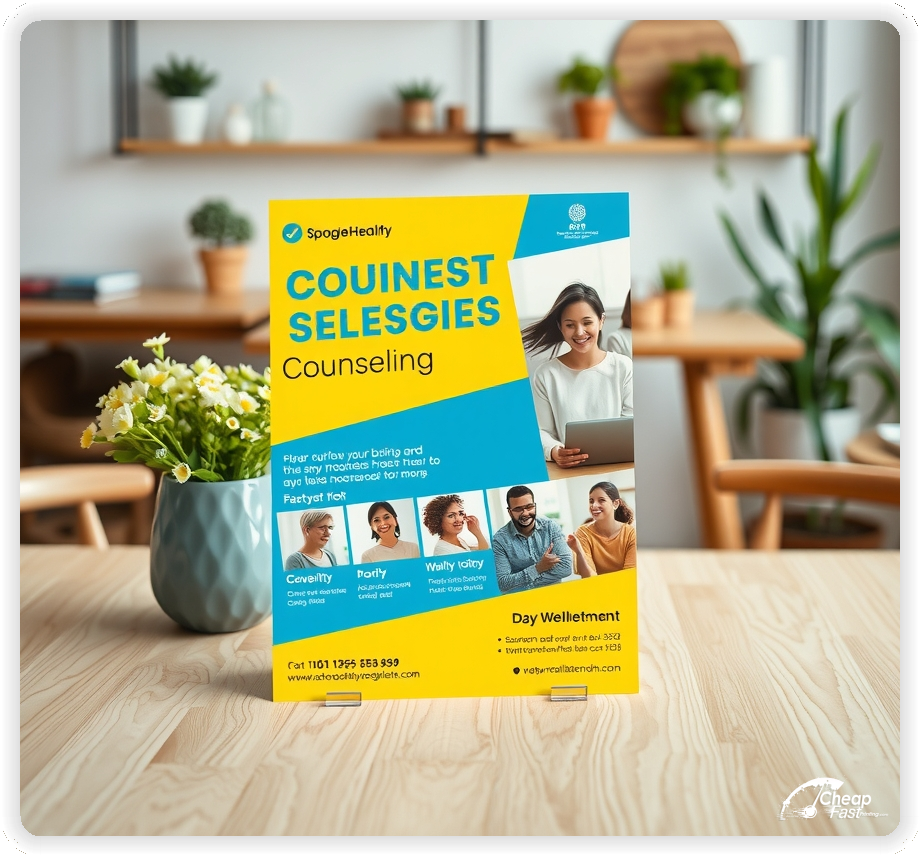 High Quality Leaflet 1, Counseling circulars promotion design