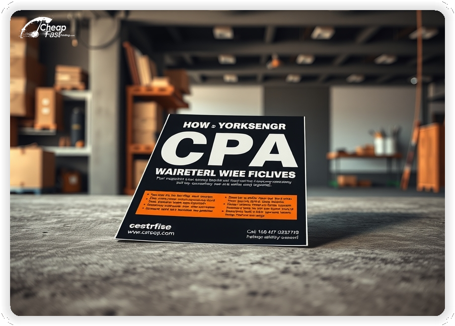 Promo Flyer Sample 1, Cpa leaflets creative layout