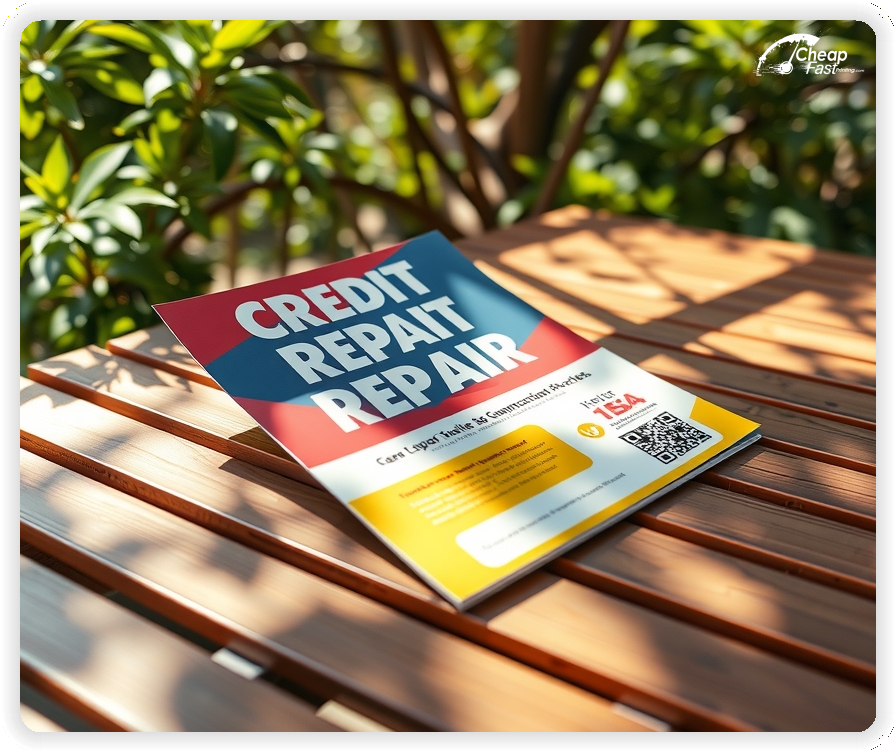 Custom Business Piece 1, Credit Repair advertisements marketing piece