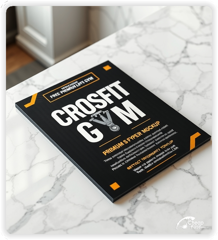 Advertising Brochure 1, Crossfit Gym leaflets layout example