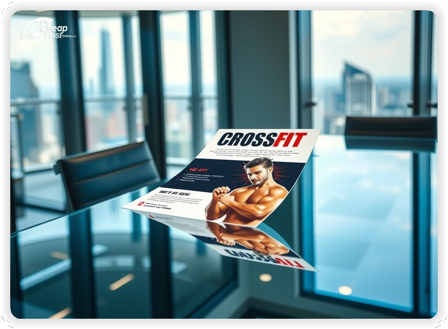 High Quality Leaflet 1, Crossfit Gym circulars promotion design