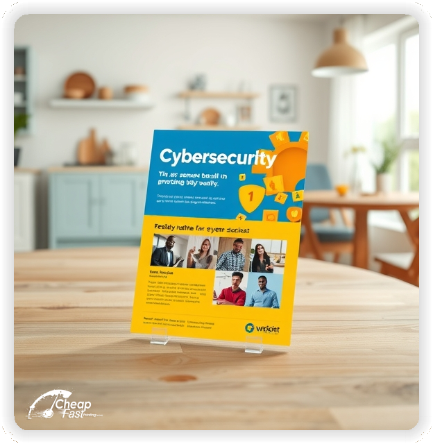 Custom Business Piece 1, Cybersecurity promo cards creative layout