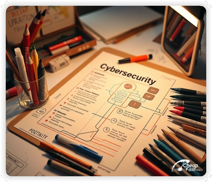 Custom Cybersecurity Card, Cybersecurity advertisements marketing piece