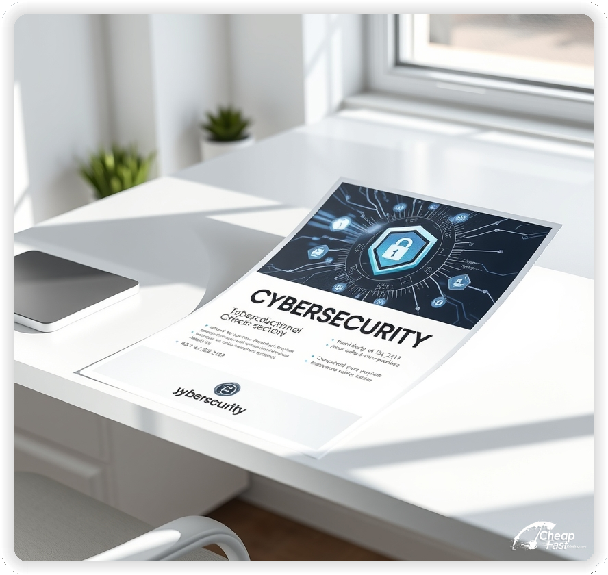 High Quality Leaflet 1, Cybersecurity circulars promotion design