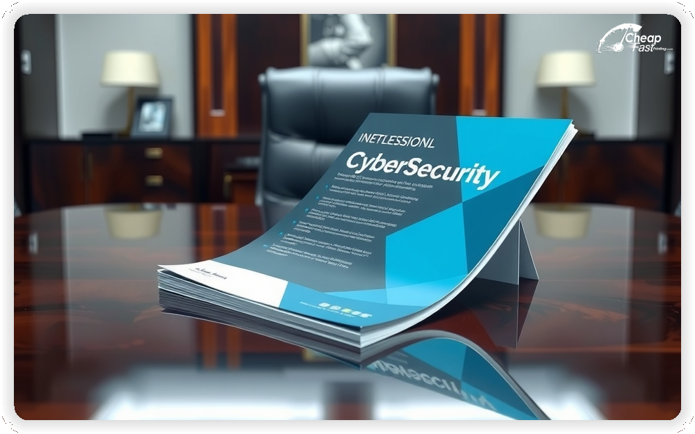 Marketing Handout Design 1, Cybersecurity pamphlets design example