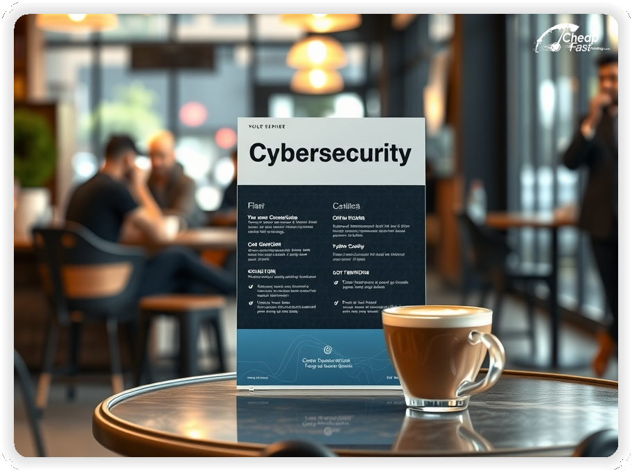 Print Ready Layout 1, Cybersecurity brochures layout example