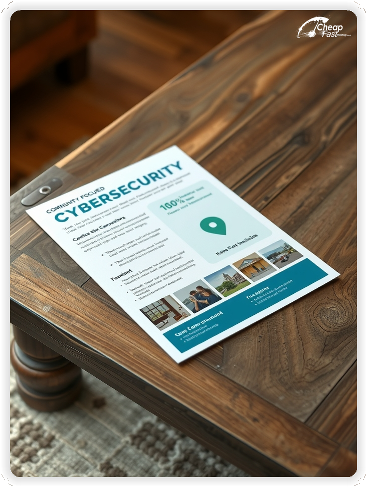 Professional Circular 1, Cybersecurity handouts print sample