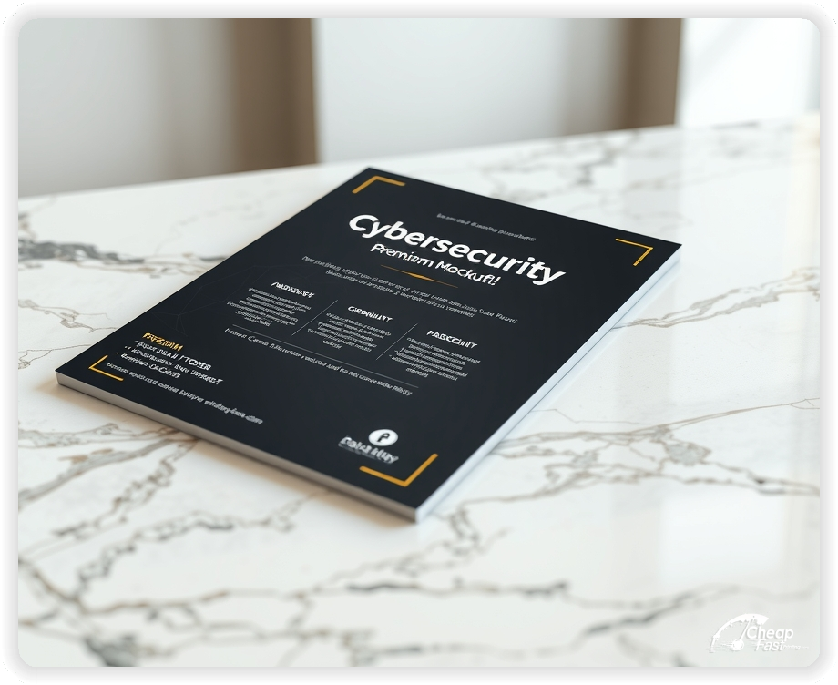 Promo Flyer Sample 1, Cybersecurity leaflets creative layout