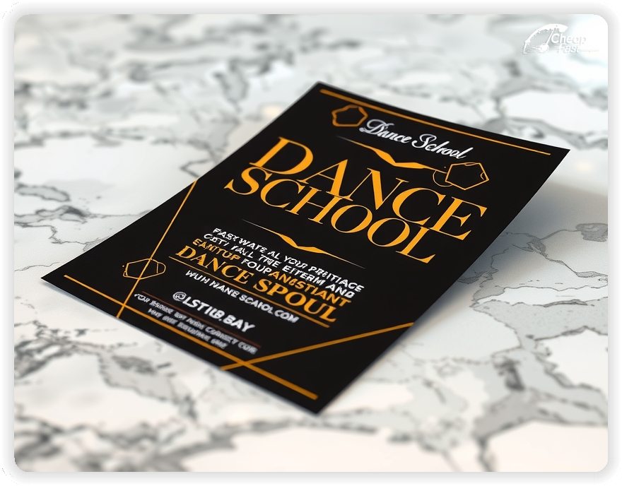 Advertising Brochure 1, Dance School leaflets layout example