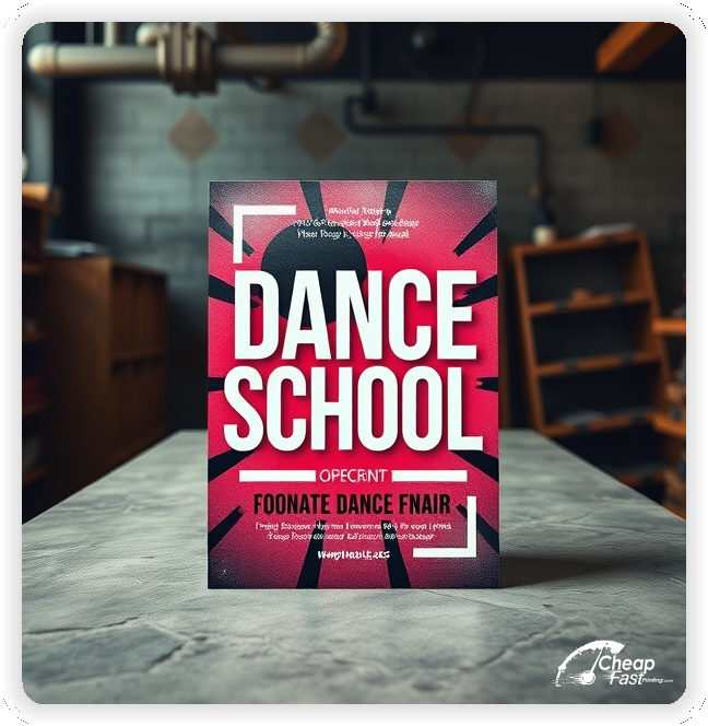 Best Dance School Brochure, Dance School marketing materials print sample