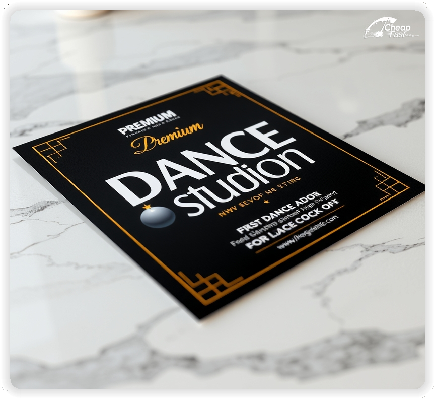 Best Dance Studio Promo, Dance Studio marketing materials print sample