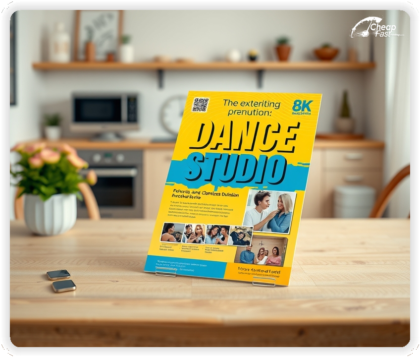 Marketing Handout Design 1, Dance Studio pamphlets design example