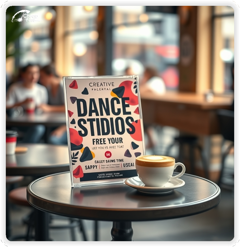 Professional Circular 1, Dance Studio handouts print sample