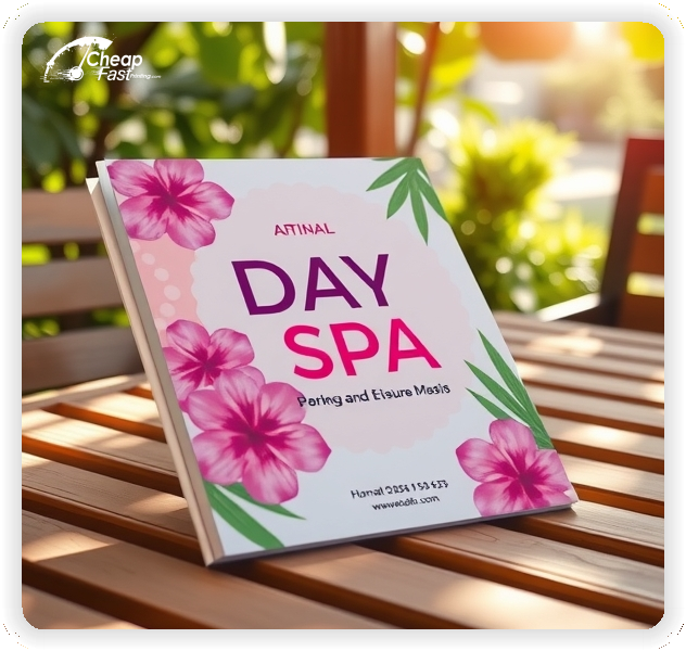 Advertising Brochure 1, Day Spa leaflets layout example