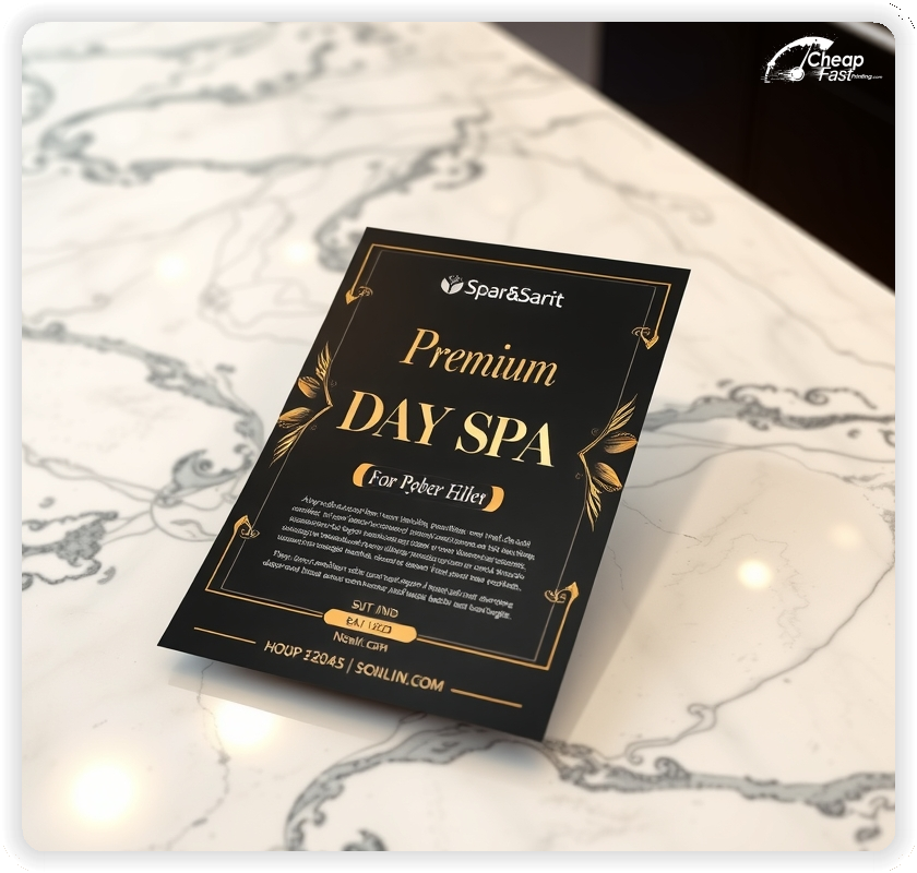 Marketing Handout Design 1, Day Spa pamphlets design example