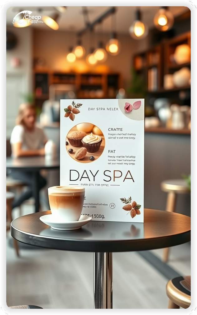 Print Ready Layout 1, Day Spa brochures layout example