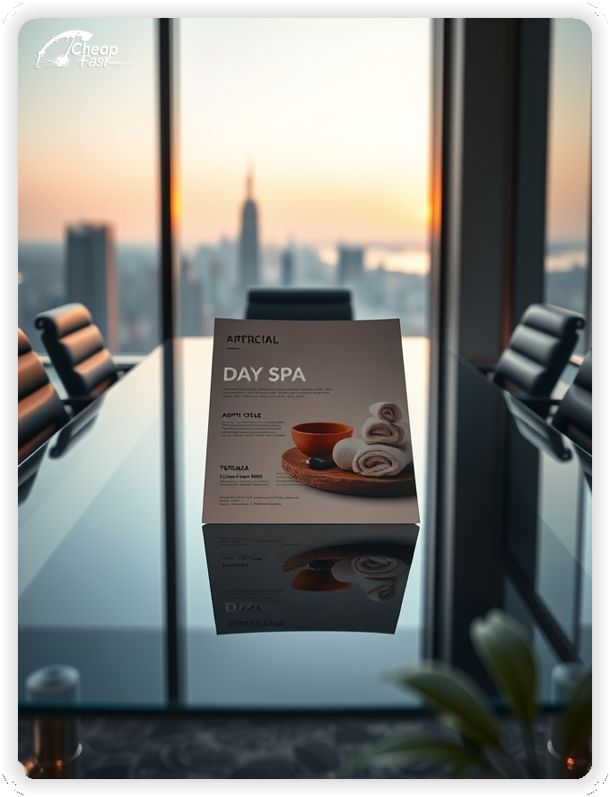 Professional Circular 1, Day Spa handouts print sample