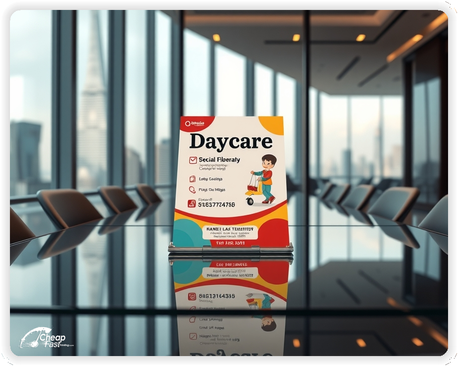 Best Daycare Promo Solutions, Daycare marketing materials print sample