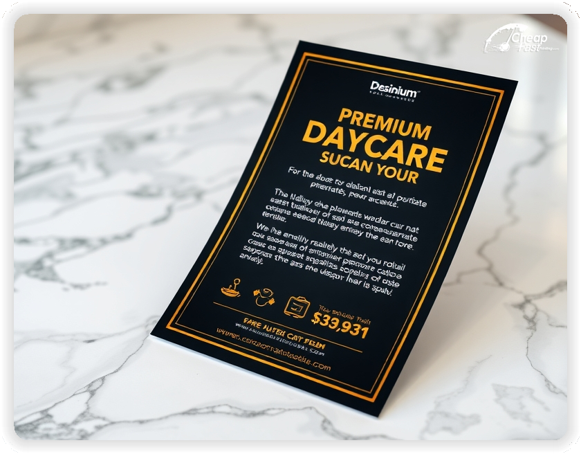 Promo Flyer Sample 1, Daycare leaflets creative layout