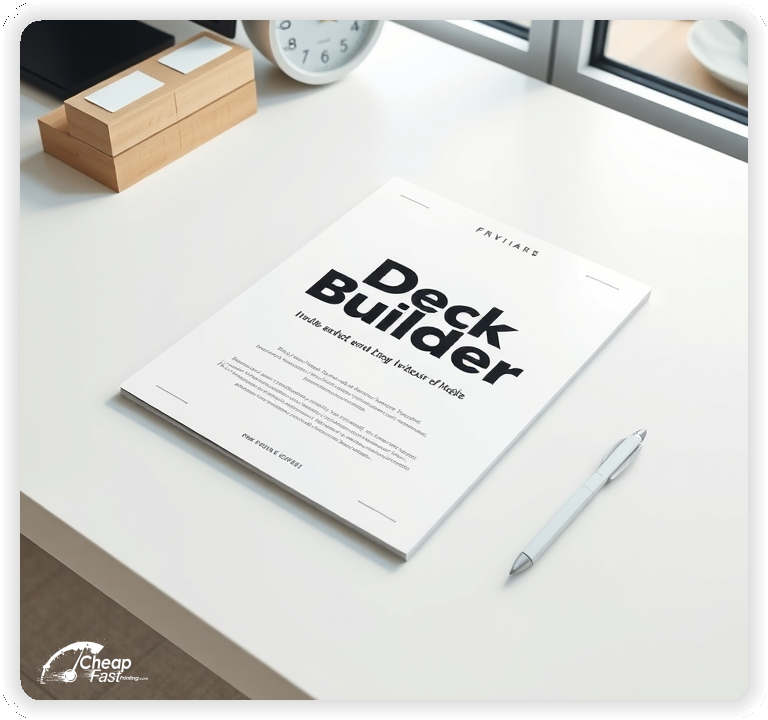 Advertising Brochure 1, Deck Builder leaflets layout example