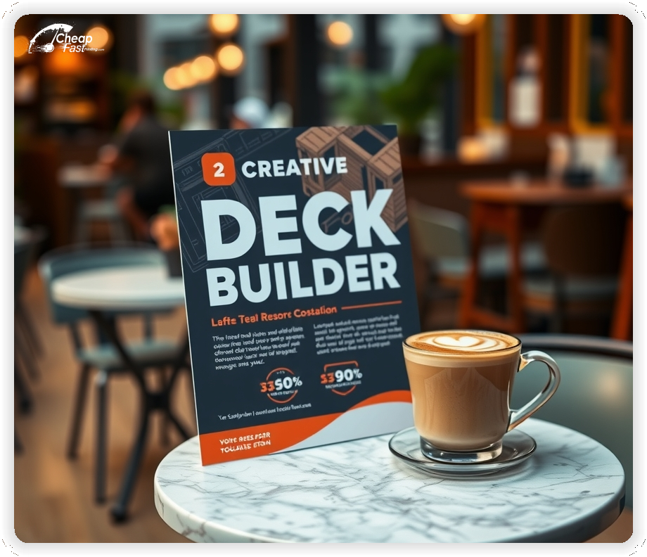 Best Deck Builder Sheet, Deck Builder marketing materials print sample