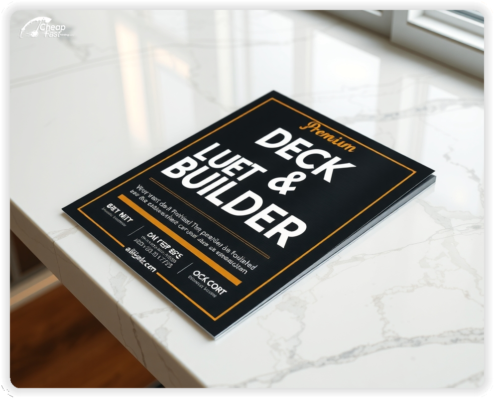 Promo Flyer Sample 1, Deck Builder leaflets creative layout
