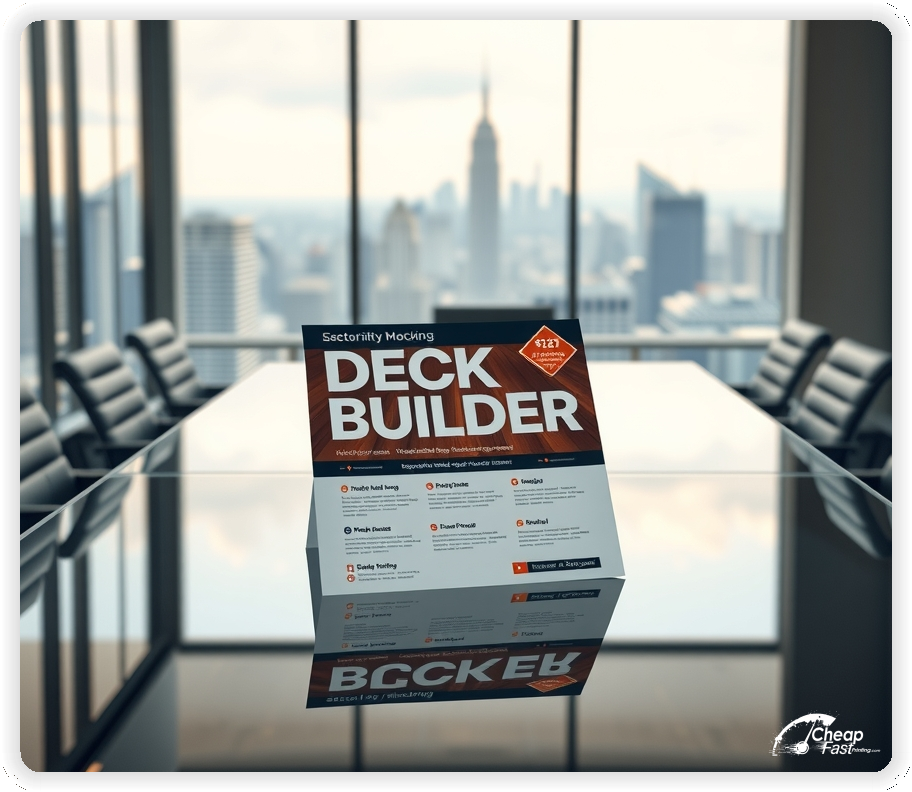 Promotional Material 1, Deck Builder marketing materials marketing piece