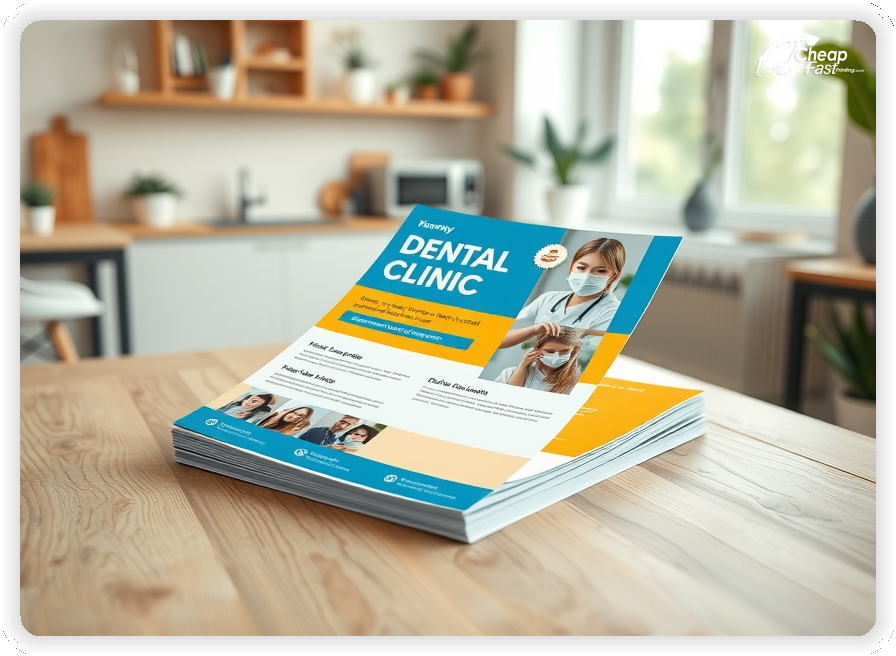 Advertising Brochure 1, Dental Clinic leaflets layout example